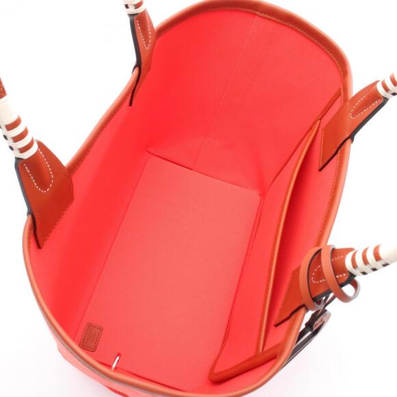 Hermes Hermès Steeple 25 Tote Bag, Canvas and Leather, Toile Militaire, Swift... - Picture 3 of 7